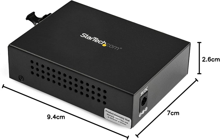 StarTech.com Multimode (MM) LC Glasfaser Medienkonverter für 10/100/1000 Netzwerk - 550m - Gigabit E