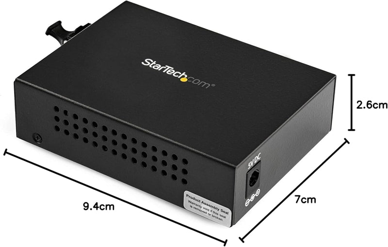 StarTech.com Multimode (MM) LC Glasfaser Medienkonverter für 10/100/1000 Netzwerk - 550m - Gigabit E