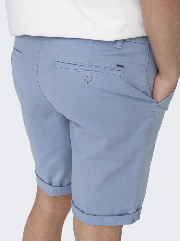 ONLY & SONS Male Chino Shorts ONSPETER Normal geschnitten Shorts S Mountain Spring, S Mountain Sprin