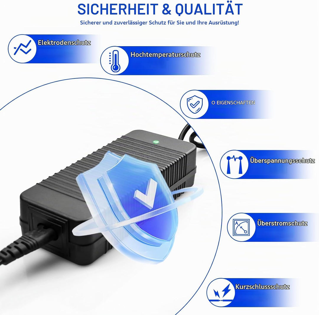 53.5V 2A Ladegerät für NIU KQI2 KQI3, Akku Elektroroller Lader, EU-Stecker Scooter Ladegerät für KQi