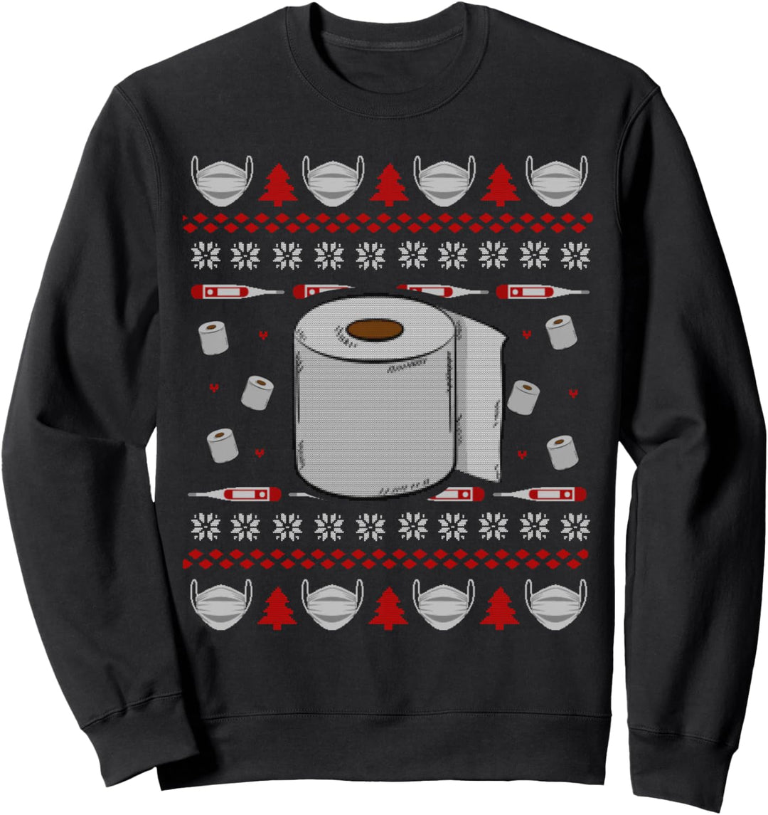 Weihnachten 2020 I Klorolle Toilettenpapier Ugly Christmas Sweatshirt