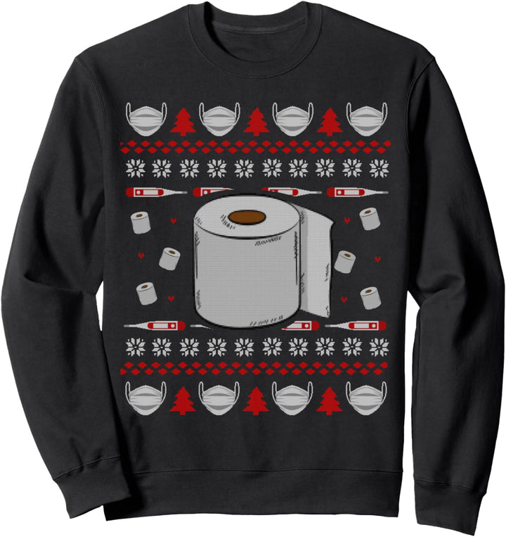 Weihnachten 2020 I Klorolle Toilettenpapier Ugly Christmas Sweatshirt