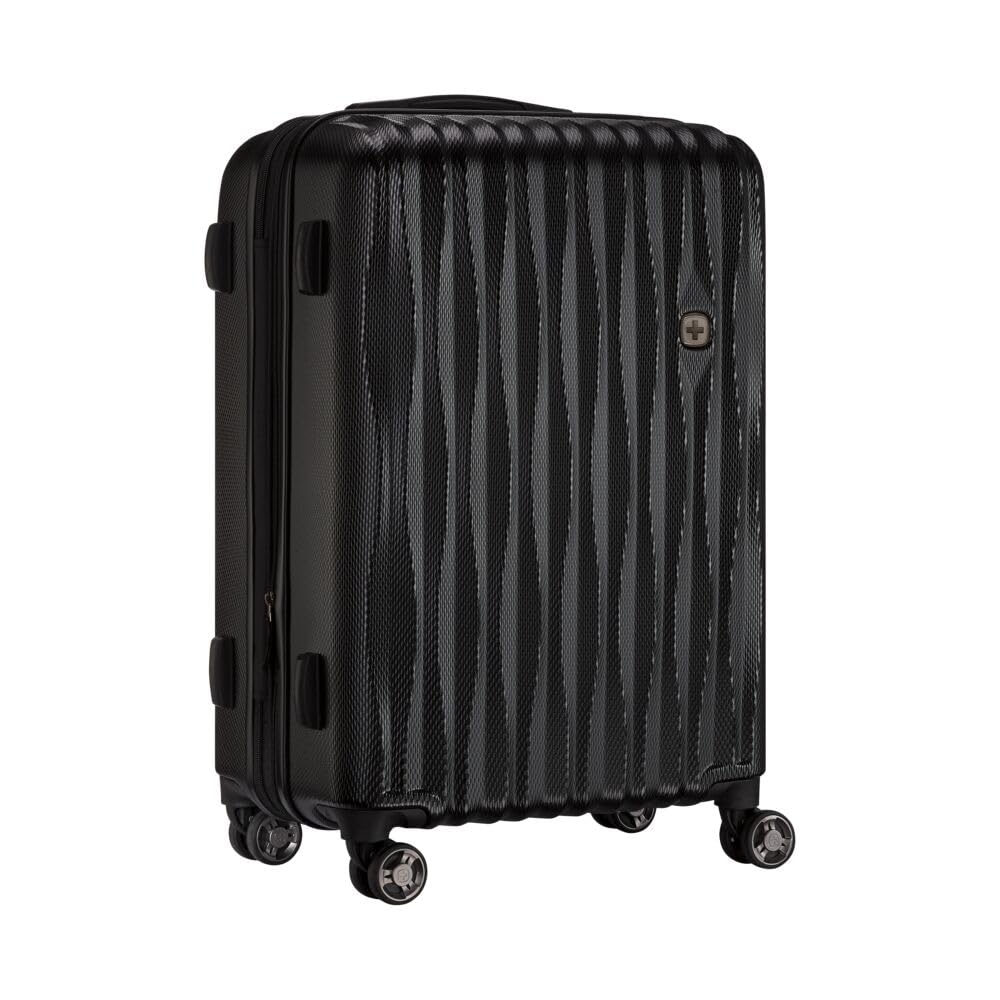 WENGER Energie M Hartschalenkoffer mit 4 Rollen, Trolley, M, 65 (75) l, Sicherheitsschloss, Damen He