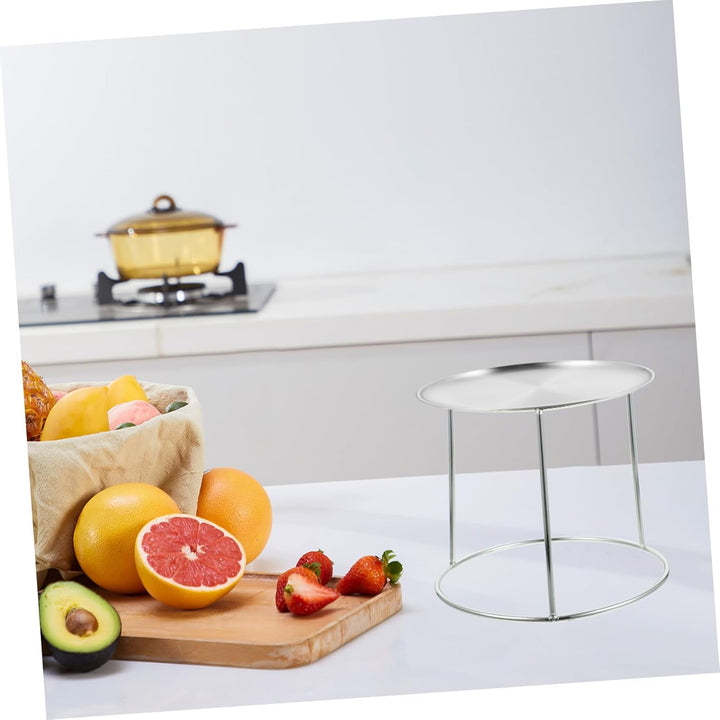 BESTonZON Edelstahl Servierplatte Halter Zweistufiger Pizzablechhalter Und Grill Tray Holder Rostfre