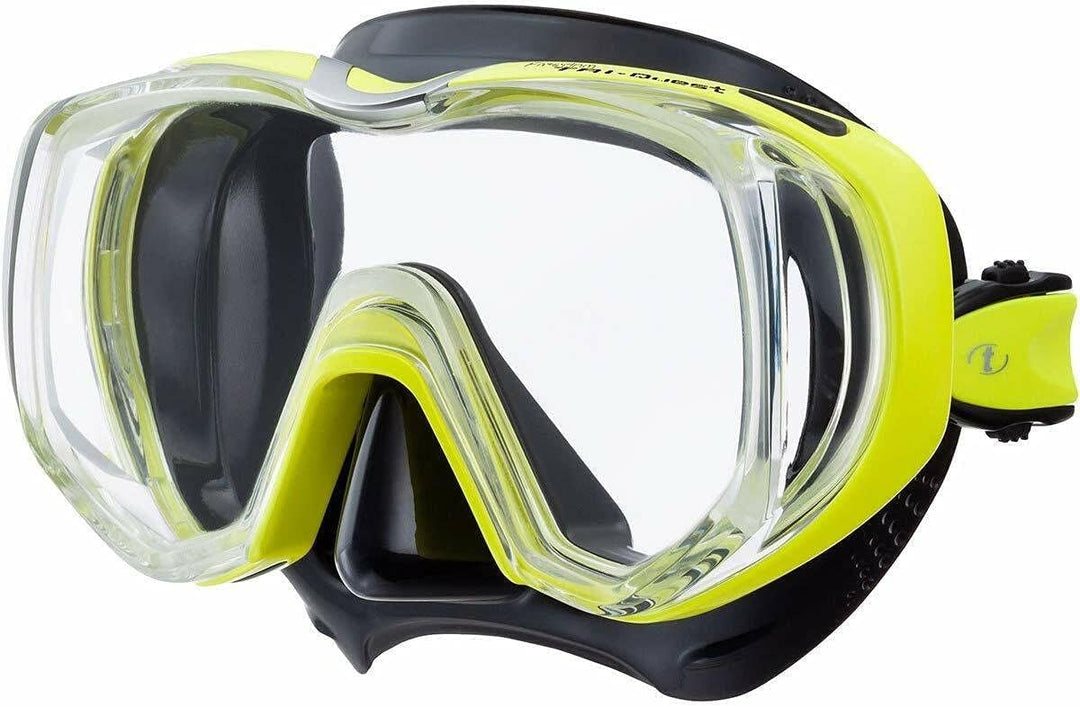 Taucherbrille Tusa Tri-Quest Freedom - tauchmaske schnorchelmaske erwachsene silikon (M-3001) Fishta