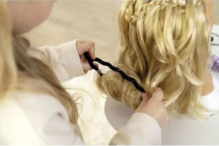 Smoby Grosser Friseur-Stylingkopf + Haarschmuck-Zubehör