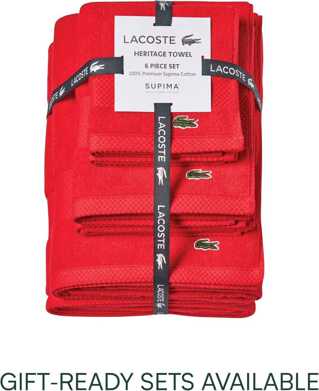 Lacoste Heritage Supima Badetuch, Baumwolle, Formel 1, 76,2 x 137,2 cm Bath Towel 30x54 Formula 1, B