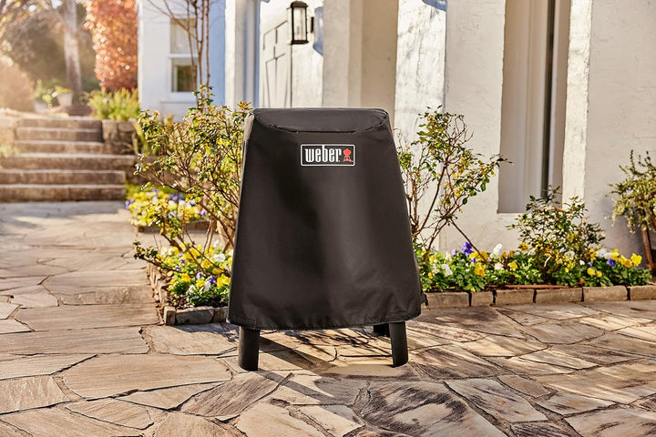 Weber Premium Grillabdeckung/Für Lumin Elektrogrill mit Stand, wasserdichtes UV-beständiges Material
