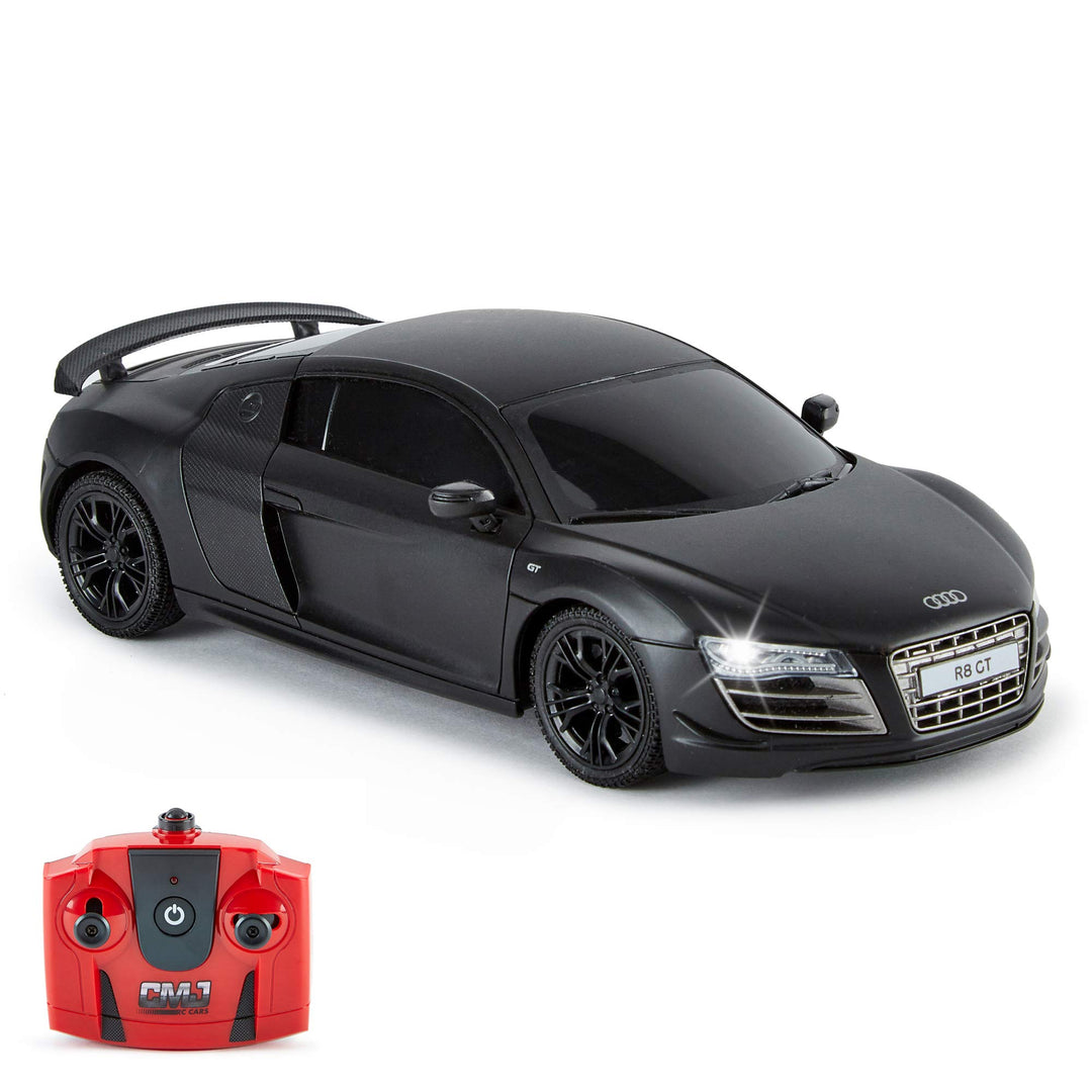 CMJ RC CARS Audi R8 GT, offizielles Lizenziertes Ferngesteuertes Auto, Spielzeit RC Flitzer Auto, 1: