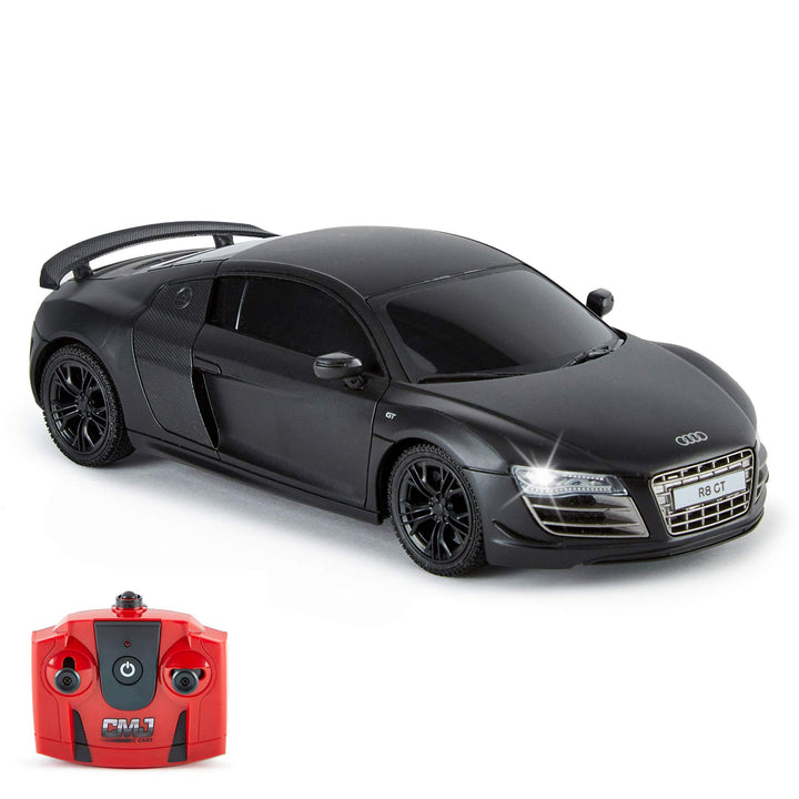 CMJ RC CARS Audi R8 GT, offizielles Lizenziertes Ferngesteuertes Auto, Spielzeit RC Flitzer Auto, 1: