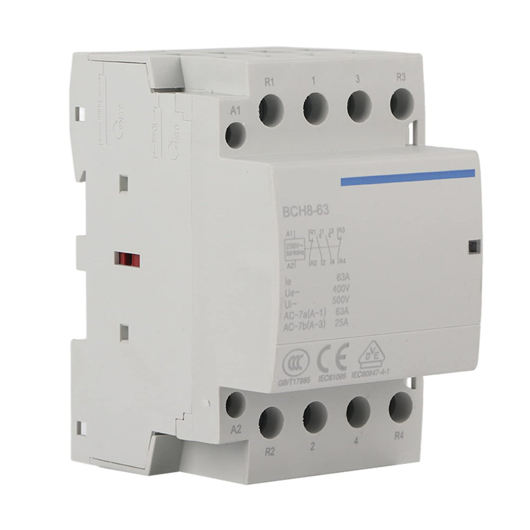 230V AC-Schütz 4P 2NO 2NC 63A 50Hz 60Hz 4-polig Haushalt AC-Schütz AC230V, AC230V