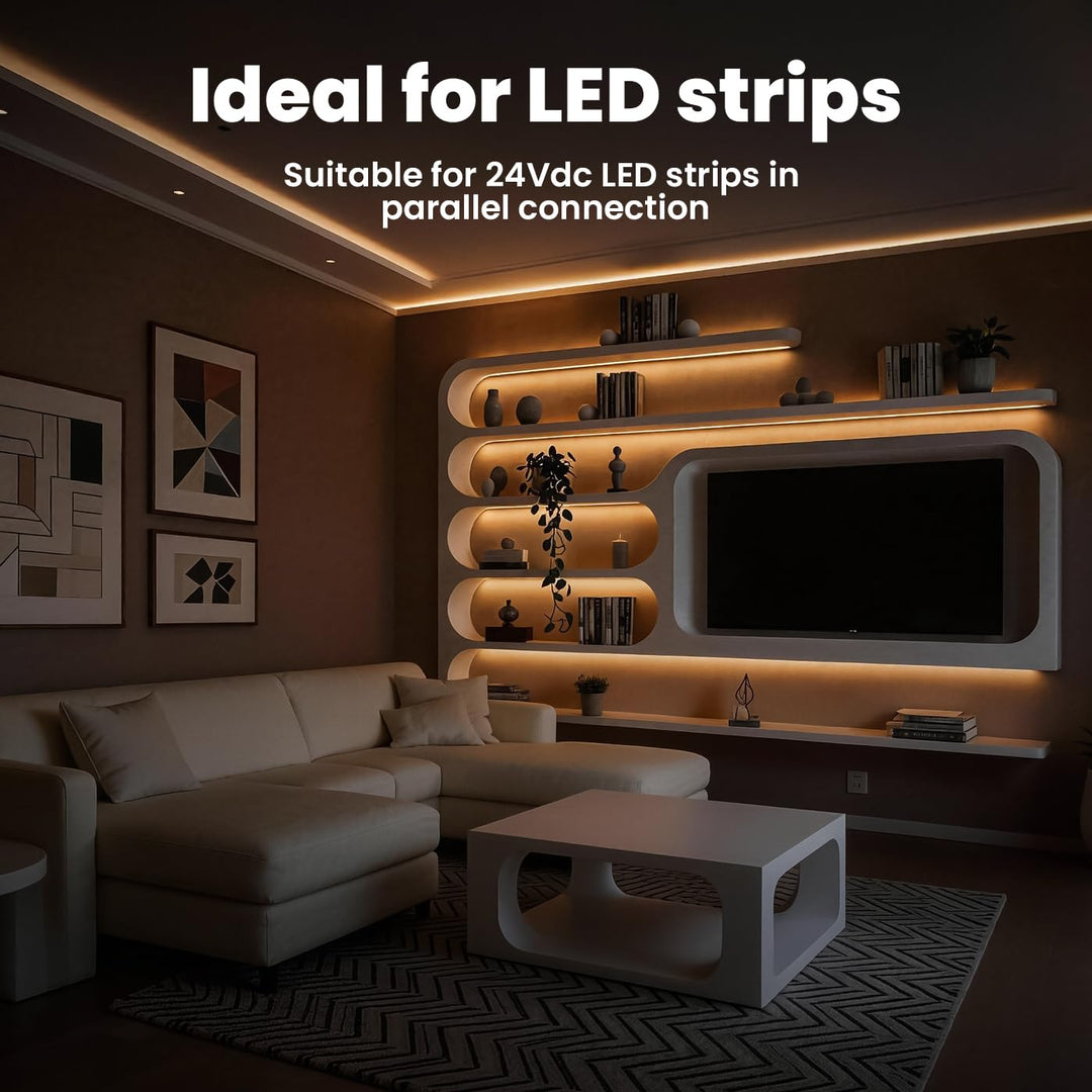 illuburg LED Trafo 24V 120W Dimmbar DALI Push 0-10V Flickerfree LED Netzteil Treiber Driver Power Su