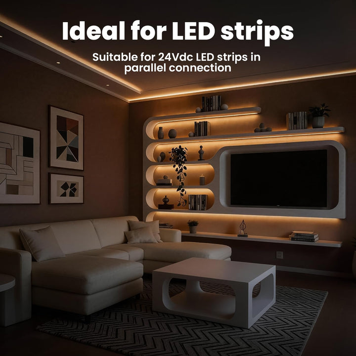 illuburg LED Trafo 24V 120W Dimmbar DALI Push 0-10V Flickerfree LED Netzteil Treiber Driver Power Su