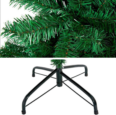 AufuN Weihnachtsbaum Künstlich 210cm Künstlicher Weinachts Baum Deko Künstlicher Tannenbaum Grün PVC