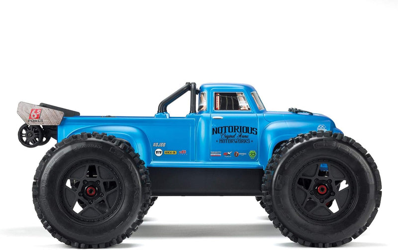 ARRMA 1/8 Notorious 6S V5 4WD BLX Stunt RC Truck mit Spektrum Firma RTR (Sender und Empfänger inklus