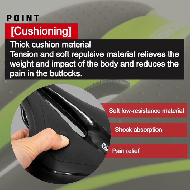 GORIX Fahrradsattel Sitz Bequemes Kissen mit Rail Mountain Road Fahrrad für Männer und Frauen (GX-C1