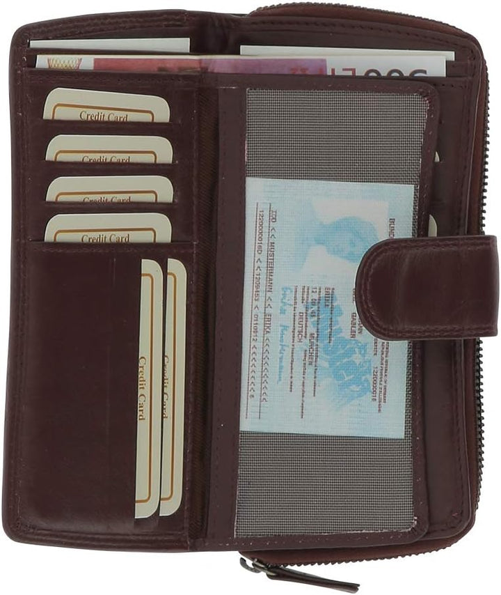 Greenburry Spongy Geldbörse Leder 9,5 cm
