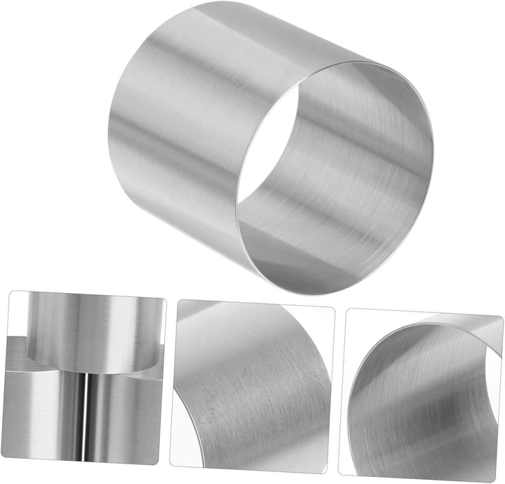 YARNOW 8 Stück Mousse Ringe Dessertring Set Speisering Mini Tortenring Kleine Kuchenform Dessert Sch