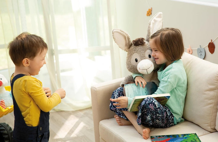 NICI 49035 Kuscheltier Esel Donkeylee 53cm grau schlenkernd-Nachhaltiges Stofftier aus weichem Plüsc