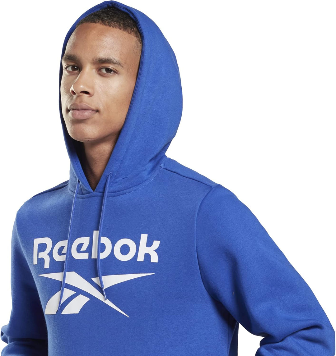 Reebok Herren-Kapuzenpullover mit French Terry-Logo S Bright Cin Stockalt, S Bright Cin Stockalt
