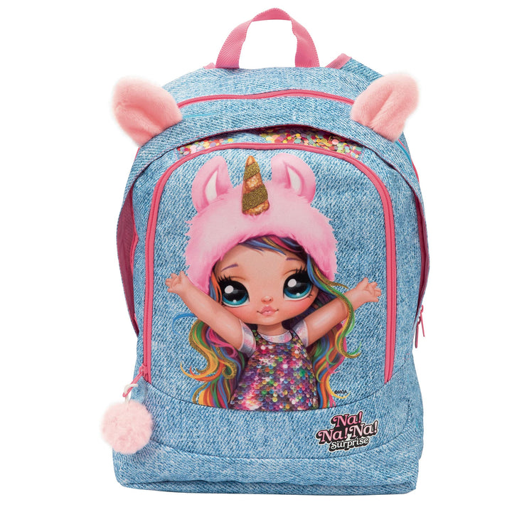 Nanana 21 ausziehbarer Rucksack mit gepolsterten Schultergurten und Rückenlehne, Vorder- und Innenta