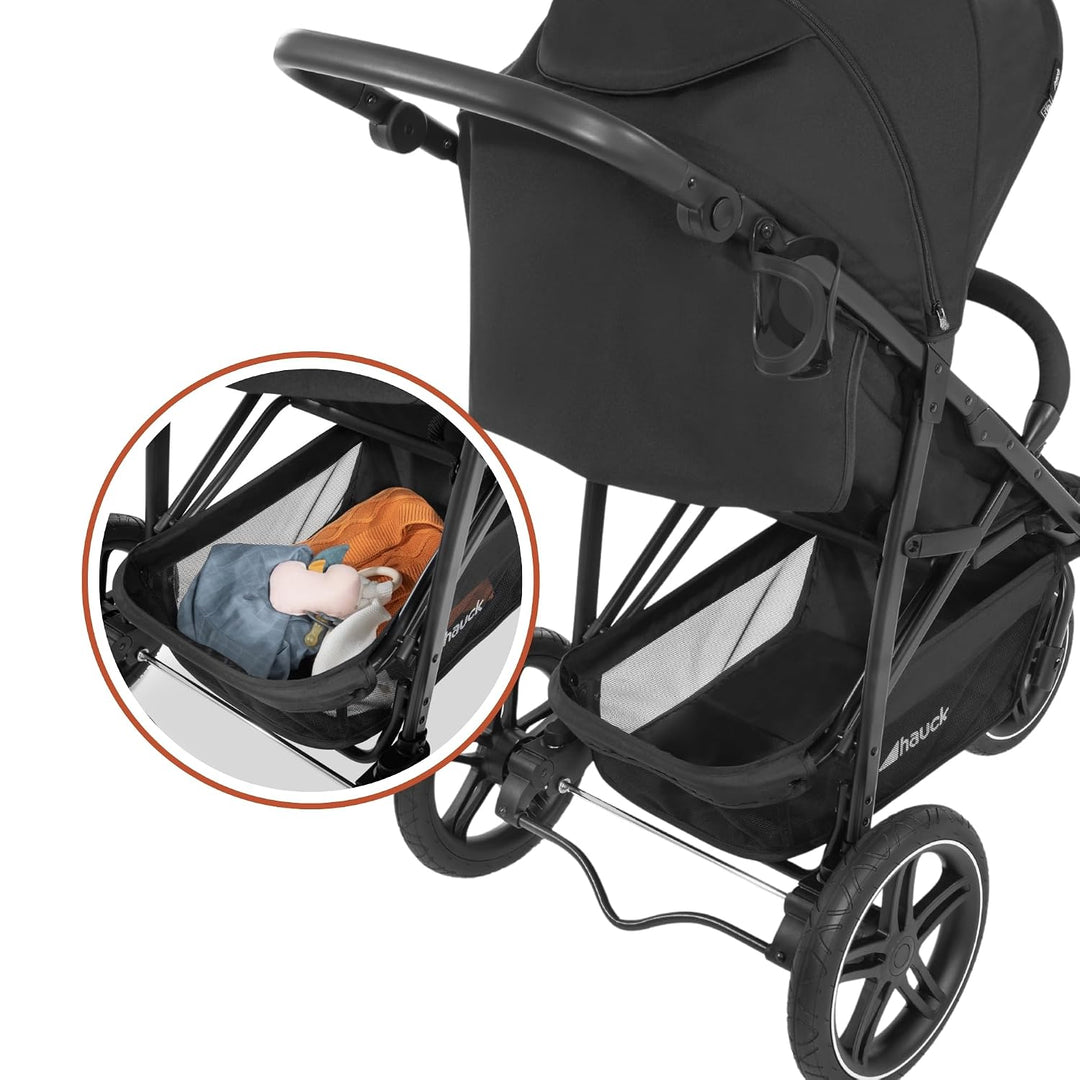 Hauck Dreirad Buggy Rapid 3R bis 25 kg, Grosses Sonnenverdeck, Klein Zusammenklappbar, Höhenverstell