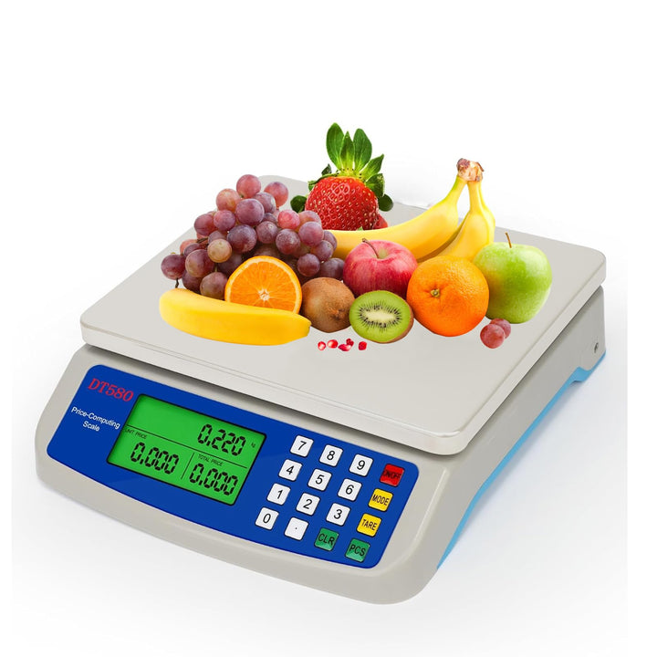 Waage Digital 30kg GrossE KüChenwaage Obstwaage mit 3 Einheiten Konvertierung lcd Display und tara F
