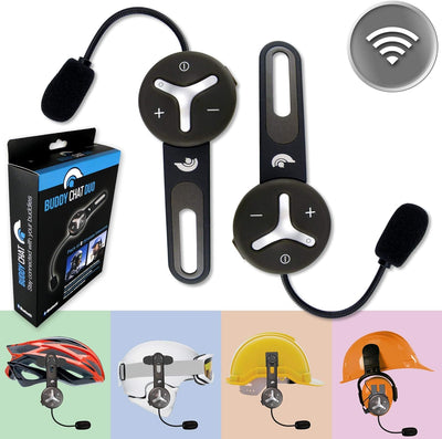 @tec BuddyChat Duo - Preisvorteil-Set mit 2X Bluetooth Module und 2X Flexibler Nackenbügel-Halterung