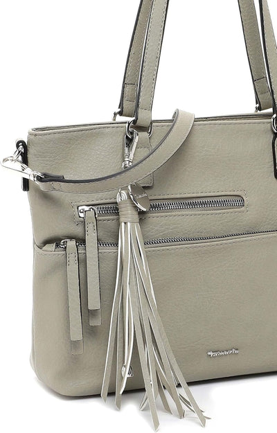 Tamaris Shopper Adele 30476 Damen Handtaschen Uni Einheitsgrösse Khaki 910, Einheitsgrösse Khaki 910