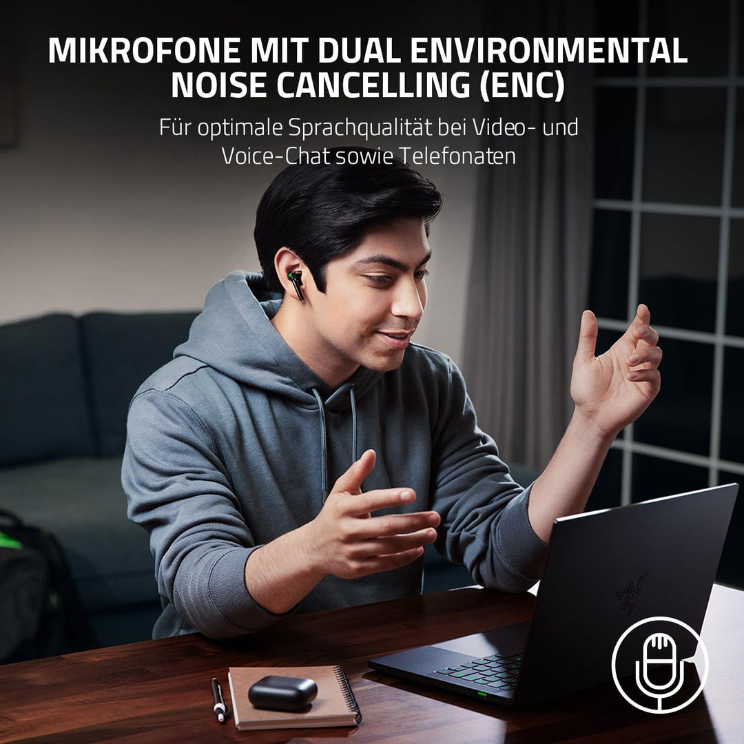 Razer Hammerhead True Wireless (2nd Gen) - True Wireless niedrig Latenz Ohrstöpsel mit Razer Chroma