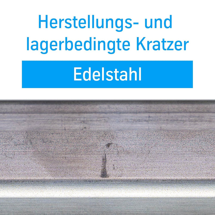 thyssenkrupp Edelstahlwinkel 20 x 10 x 3 mm in 1000 mm Länge | Winkelprofil Edelstahl V2A Winkelstah