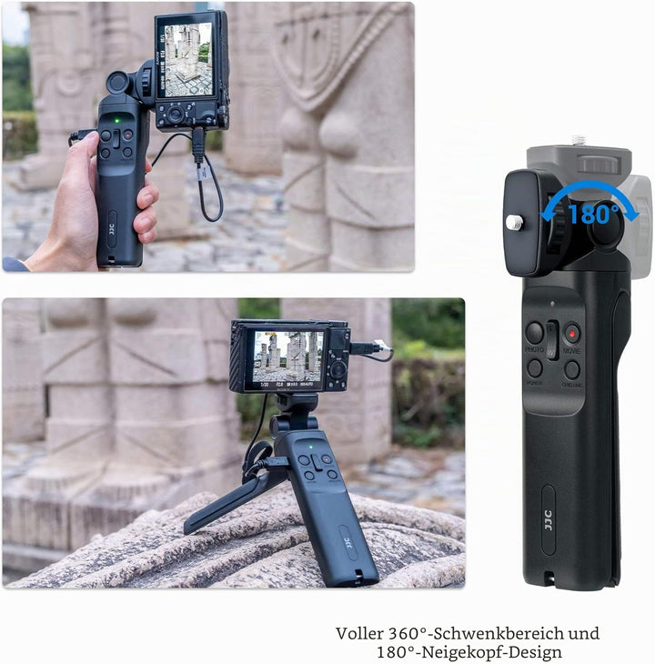 JJC 2 in 1 Schiessgriff Remplacer pour Sony GP-VPT1, Remplacer pour Sony GP-VPT1