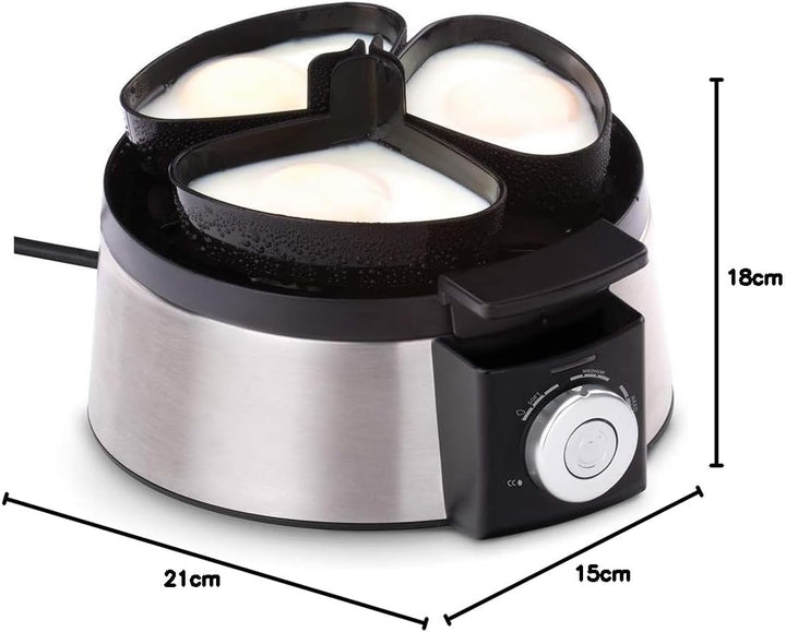 Cloer 6070 Elektronischer Eierkocher für bis zu 7 Eier, Weiterkochfunktion, akustische Fertigmeldung