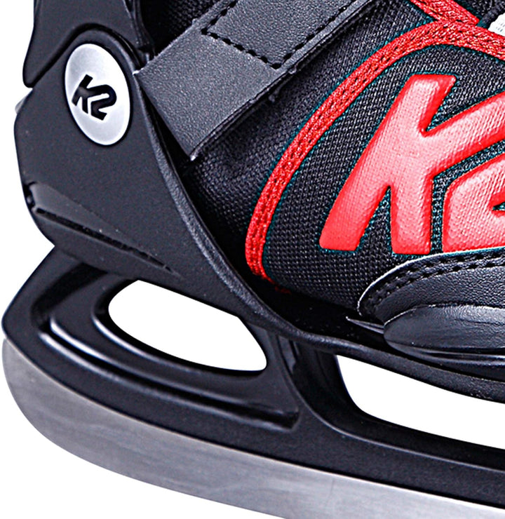 K2 Jungen Joker Ice Schlittschuh M (EU: 32-37 / UK: 13-4 / US: 1-5) black - red, M (EU: 32-37 / UK: