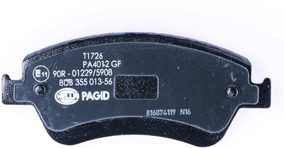 HELLA PAGID 8DB 355 013-561 Bremsbelagsatz - T1726 - Dicke/Stärke: 19.2mm - Bremssystem: Bosch - mit