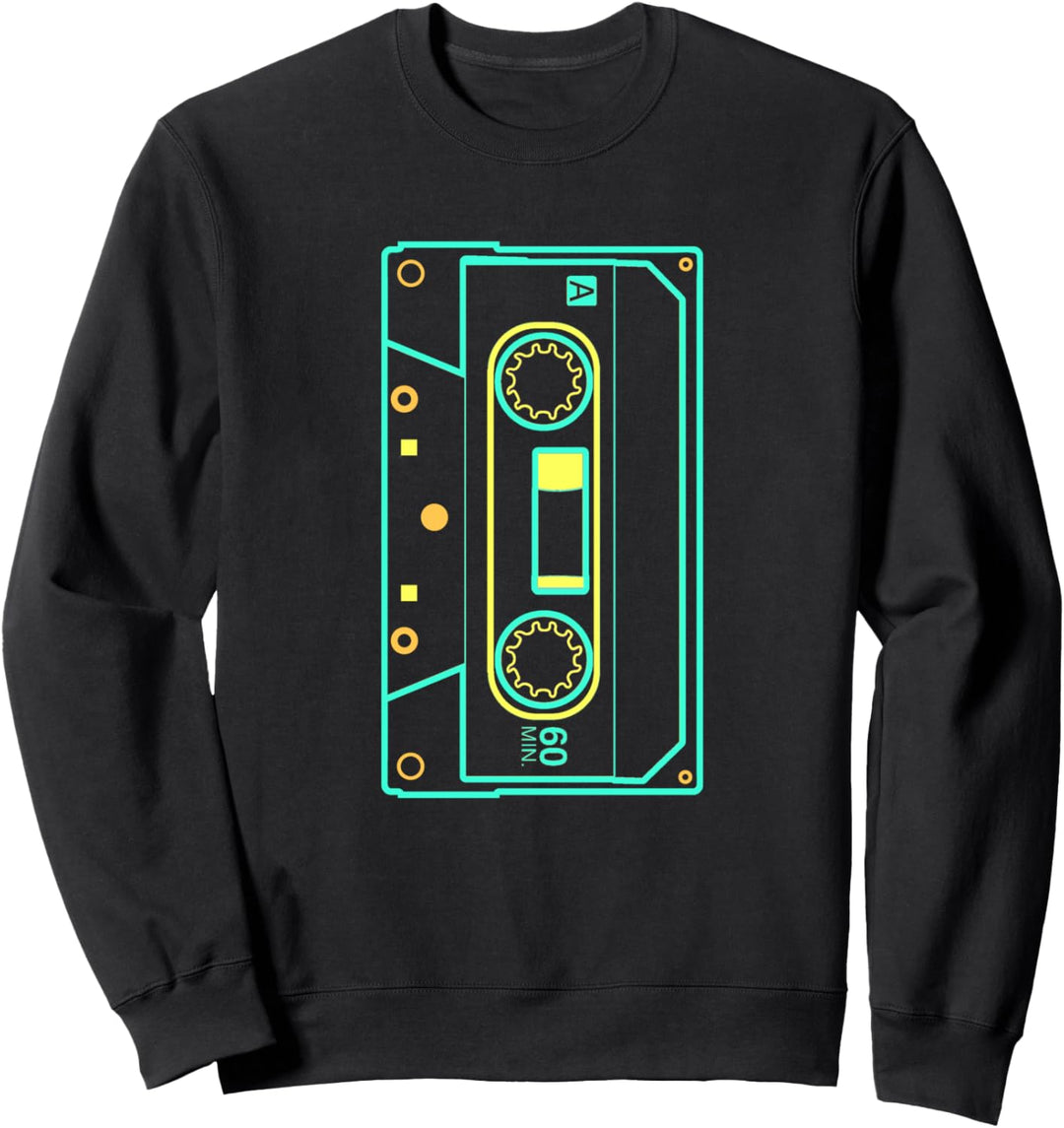 Retro Kassette 80s 90s Disco Party Sweatshirt