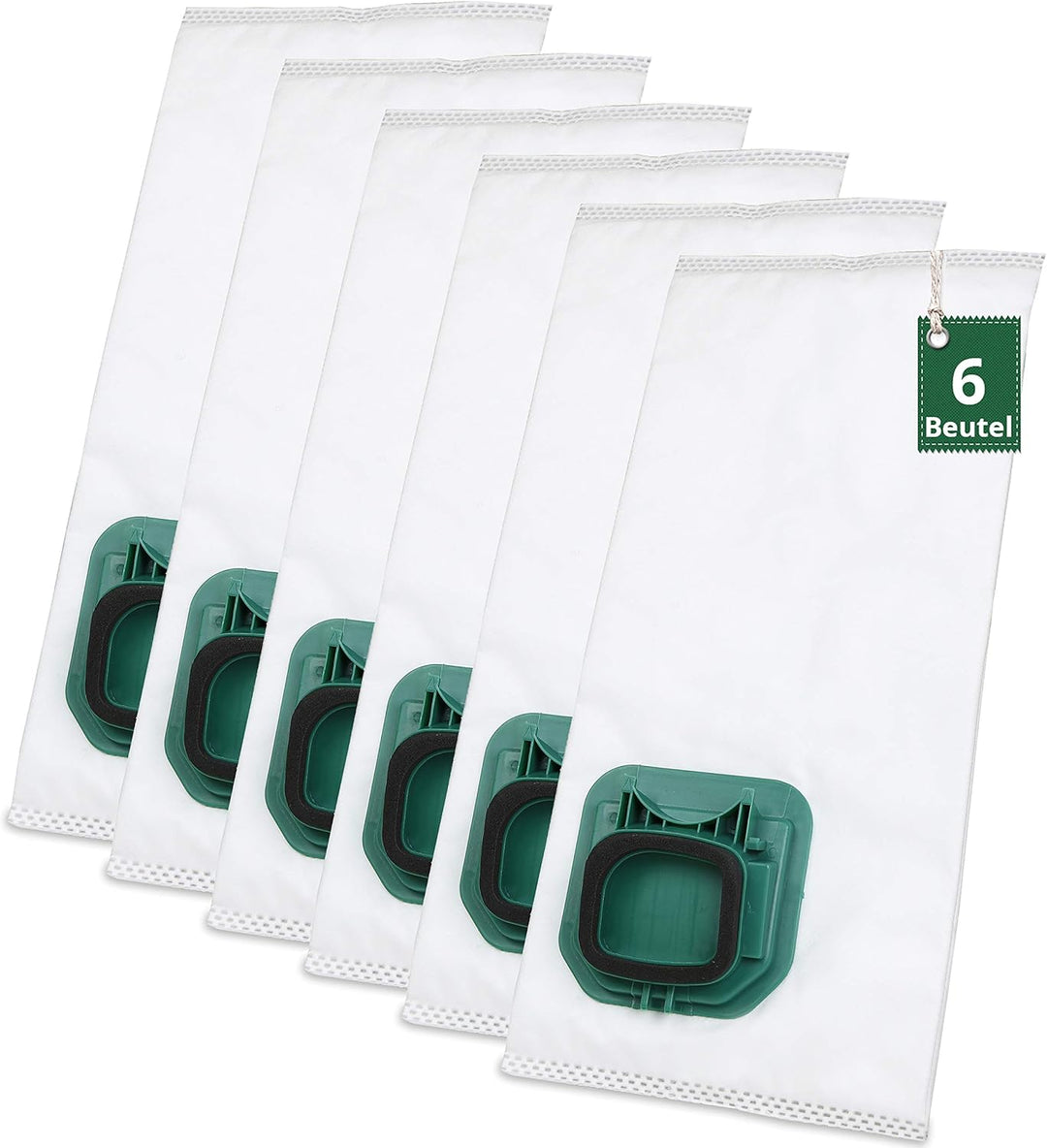 6 Staubsaugerbeutel und Bürsten kompatibel mit Vorwerk Kobold VK 140 / VK 150 mit EB 360/370