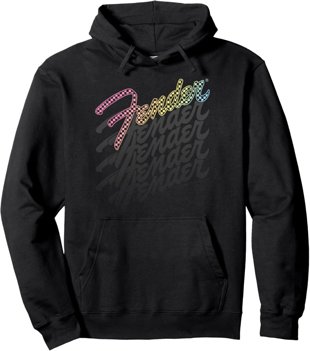 Fender Vintage Retro Stacked Fading Logo Pullover Hoodie