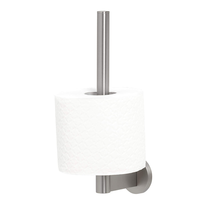 Tiger Noon Reserverollenhalter, Toilettenpapierhalter aus gebürstetem Edelstahl, B x H x T: 5 x 24,5