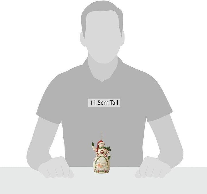 Rot & Grün Schneemann Ornament