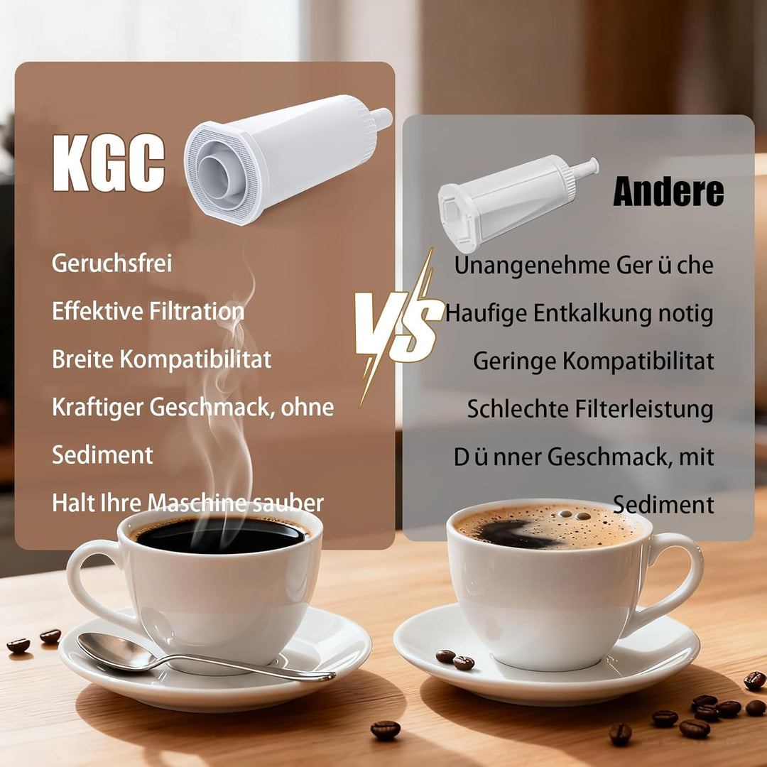 6 Stück Wasserfilter Kompatibel mit Sage, Für Barista Express/Pro/Touch/Impress/Oracle SES876/SES878