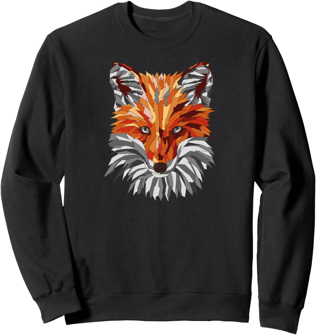 Polygon Fuchs Rotfuchs Füchse Sweatshirt