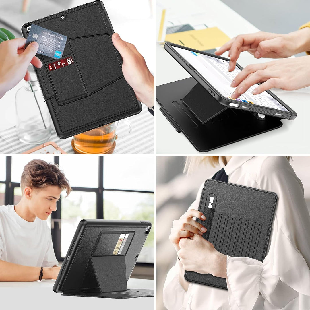 SEYMAC stock iPad 9./ 8./ 7. Generation Hülle, iPad 10,2 Zoll 2021/2020/2019 Hülle, Stossfest Magnet