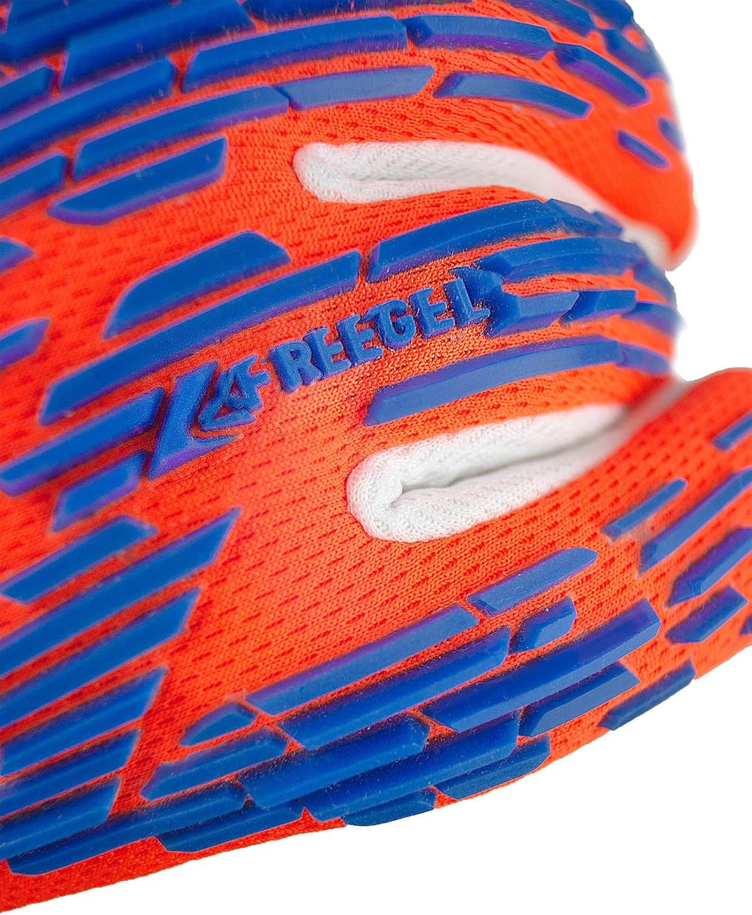 Reusch Unisex Jugend Attrakt Freegel Silver Junior Torwarthandschuh 4 orange-blau, 4 orange-blau