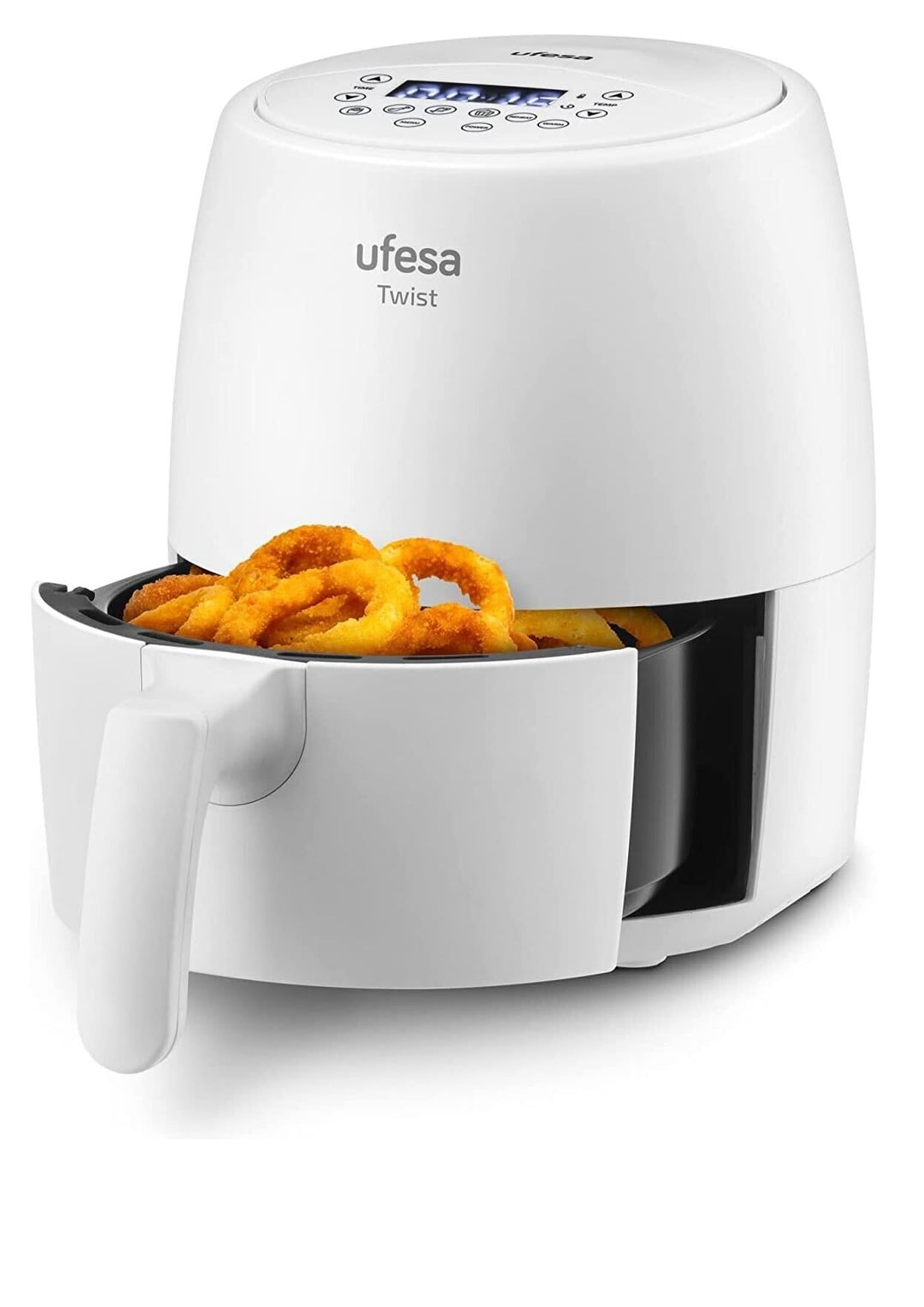 Ufesa Twist Heissluftfritteuse ohne Öl, 2L, Airfryer mit 6 Programme, 1200w, Zeitchaltuhr, Temperatu