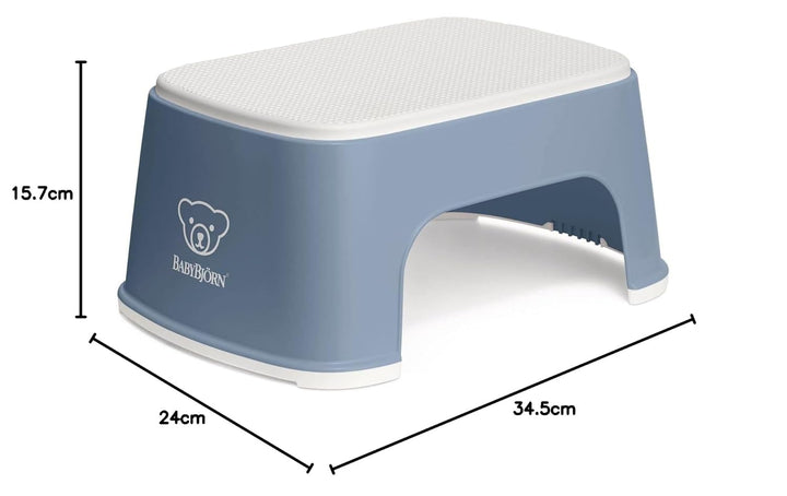 BabyBjörn Tritthocker, Graublau/Weiss