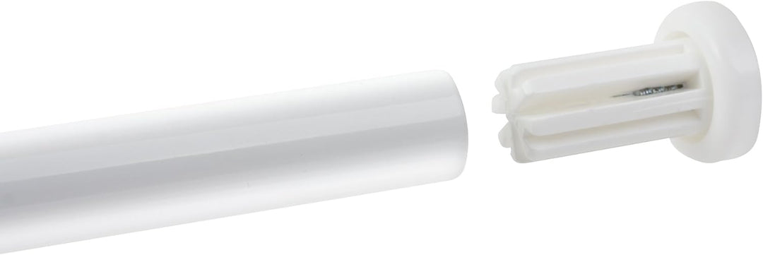 RIDDER 159501 Winkelstange, Universalwinkelstange, Duschvorhangstange, Ø 20 mm, Aluminium, weiss Ø 2