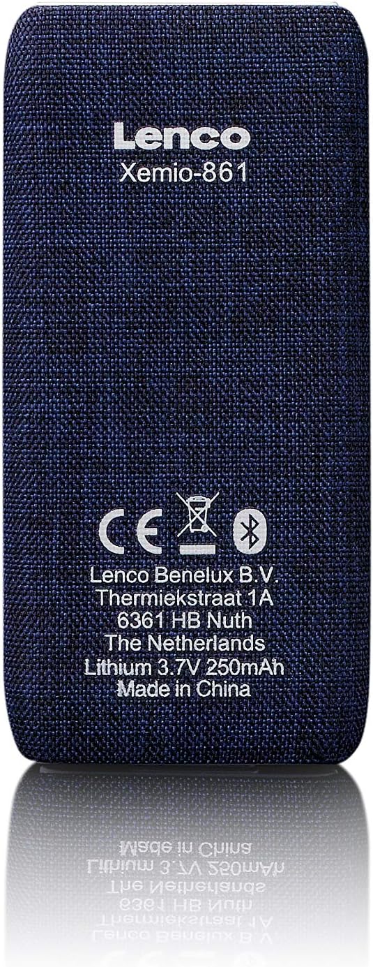 Lenco Xemio-861 - Bluetooth MP3 Player - 8GB Micro-SD Karte - Bluetooth - FM-Radio - Sprachmemo Funk