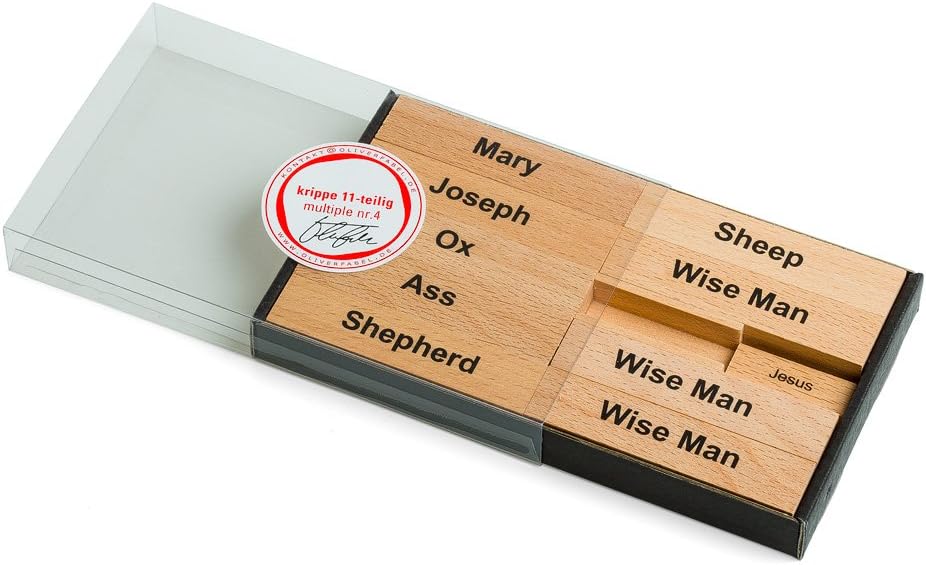 corpus delicti : Minimal Nativity Set - puristische Krippe aus Holz (englisch), Englisch