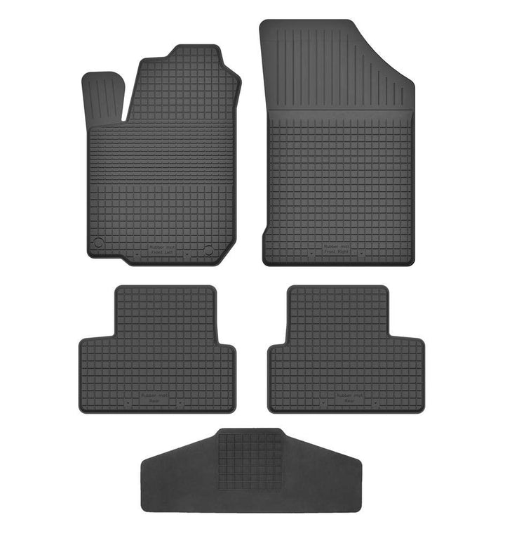 Fussmatten Vorne, Hinten + Tunnel für Renault Twingo II 2 2007-2014 Gummi Gumimatten